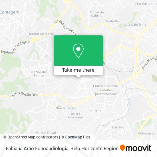 Mapa Fabiana Arão Fonoaudiologia