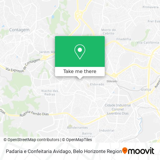 Padaria e Confeitaria Avidago map