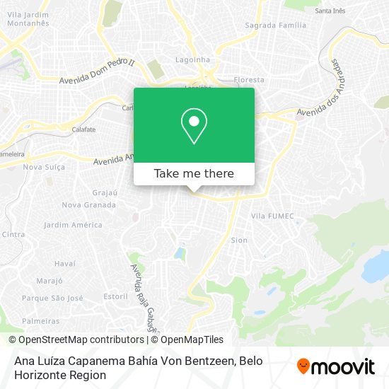 Ana Luíza Capanema Bahía Von Bentzeen map
