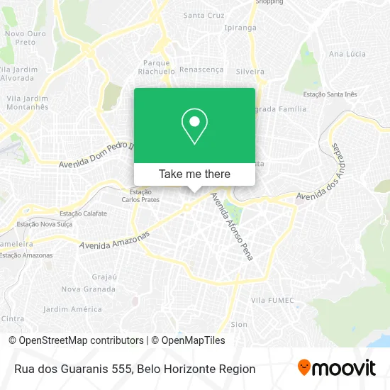 Rua dos Guaranis 555 map