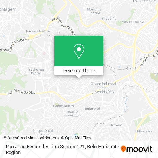 Rua José Fernandes dos Santos 121 map