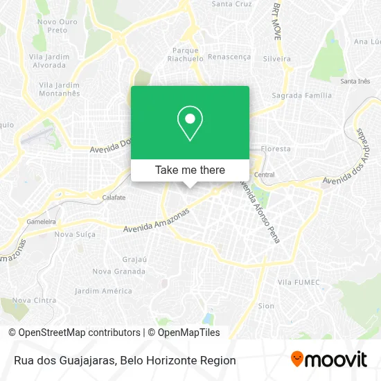 Rua dos Guajajaras map