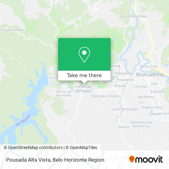 Pousada Alta Vista map