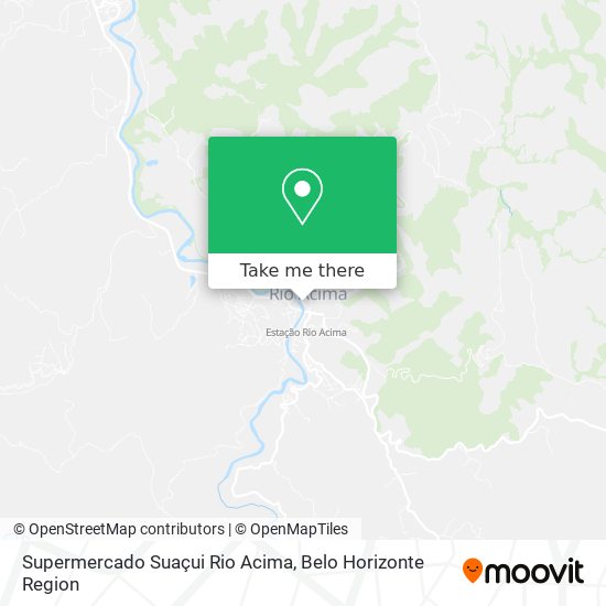 Supermercado Suaçui Rio Acima map