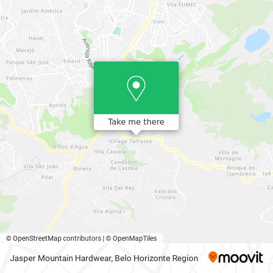 Jasper Mountain Hardwear map