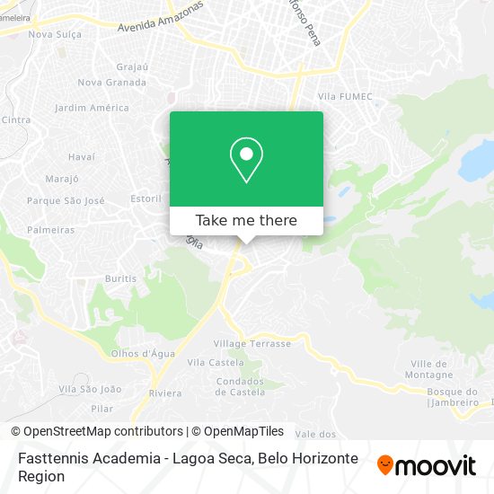 Mapa Fasttennis Academia - Lagoa Seca