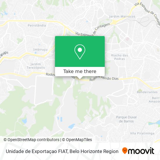 Unidade de Exportaçao FIAT map