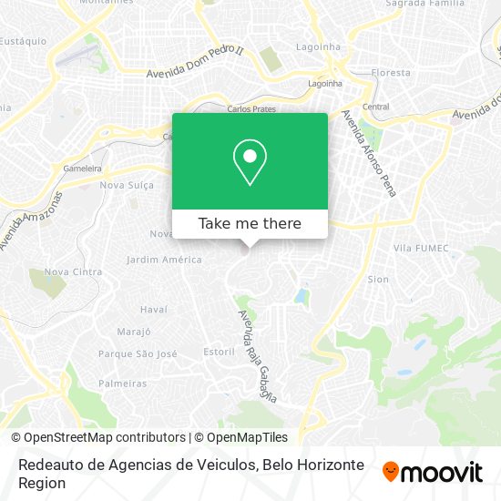 Redeauto de Agencias de Veiculos map