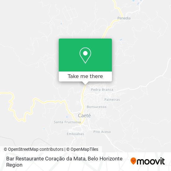 Bar Restaurante Coração da Mata map