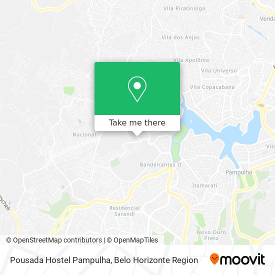 Pousada Hostel Pampulha map