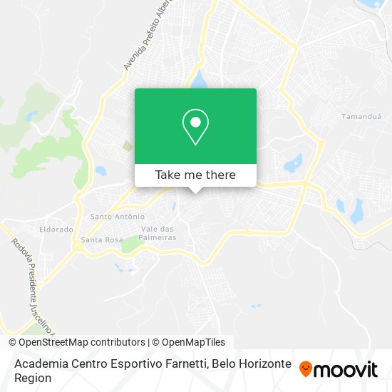Academia Centro Esportivo Farnetti map