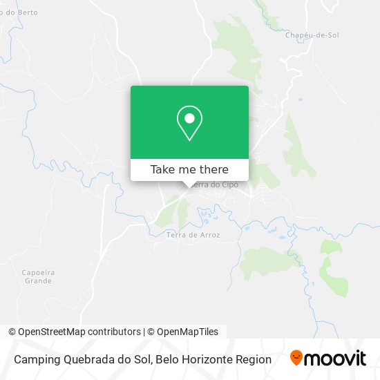 Camping Quebrada do Sol map