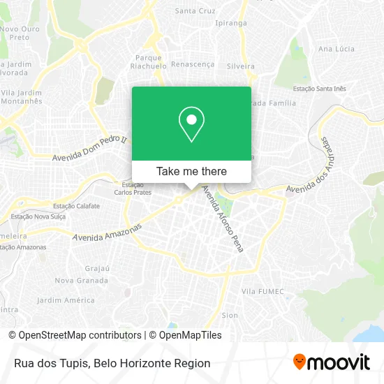 Rua dos Tupis map
