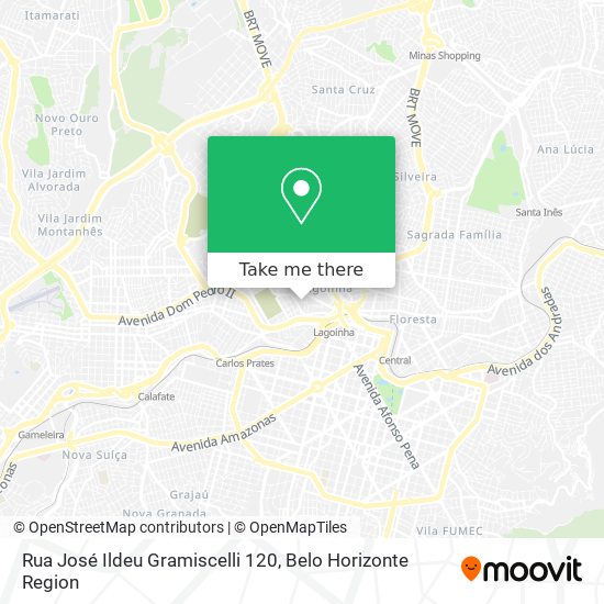 Rua José Ildeu Gramiscelli 120 map