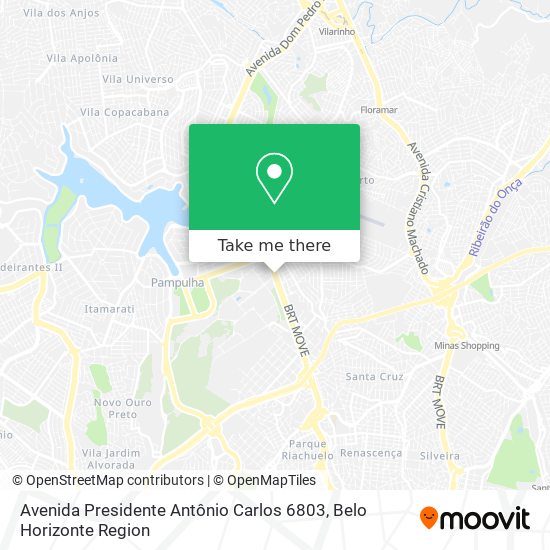 Avenida Presidente Antônio Carlos 6803 map