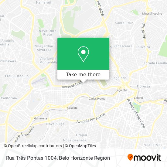 Mapa Rua Três Pontas 1004