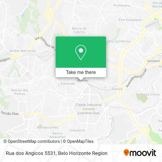 Rua dos Angicos 5531 map