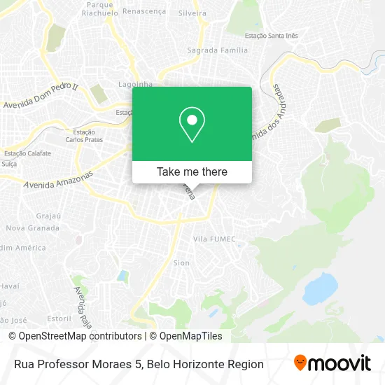 Rua Professor Moraes 5 map