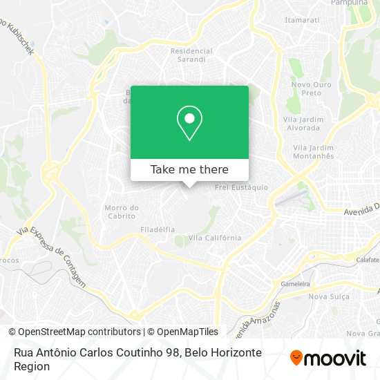 Rua Antônio Carlos Coutinho 98 map