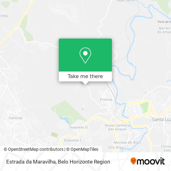 Estrada da Maravilha map