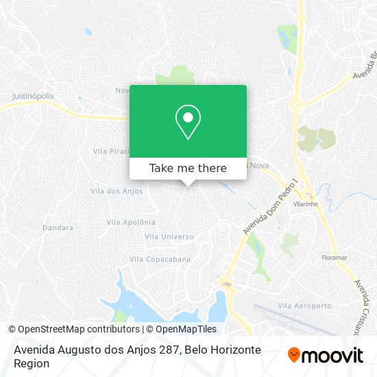 Mapa Avenida Augusto dos Anjos 287