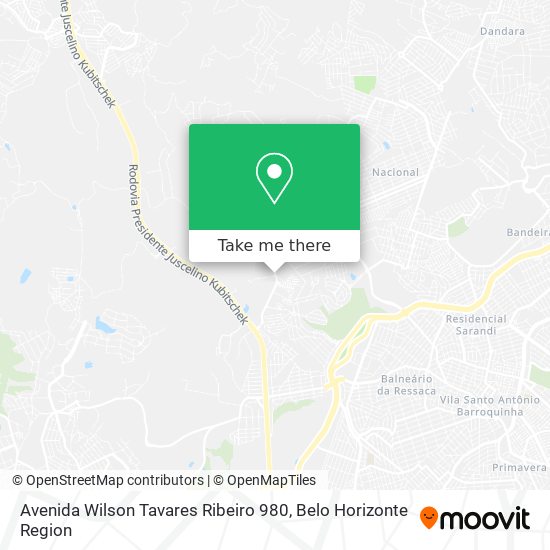 Avenida Wilson Tavares Ribeiro 980 map