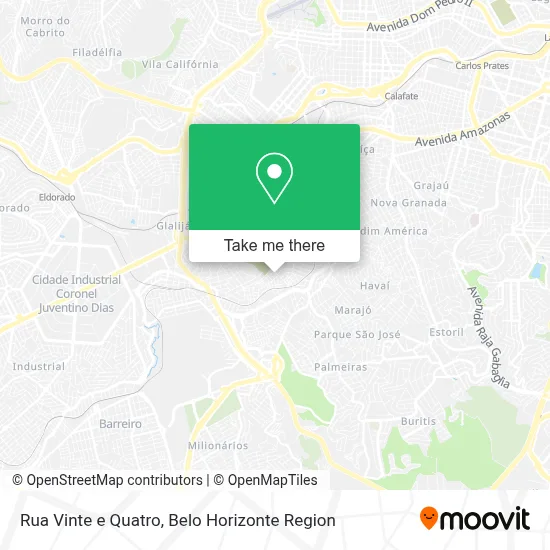 Rua Vinte e Quatro map