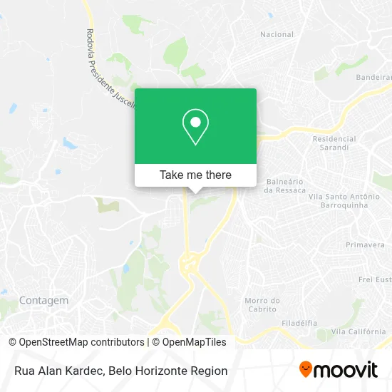 Rua Alan Kardec map