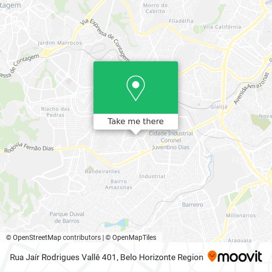 Rua Jaír Rodrigues Vallê 401 map