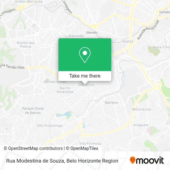 Rua Modestina de Souza map