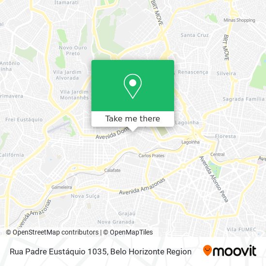 Rua Padre Eustáquio 1035 map