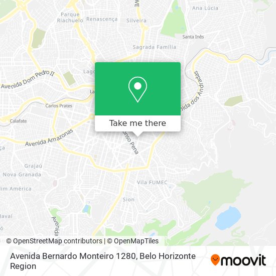 Avenida Bernardo Monteiro 1280 map