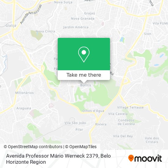 Mapa Avenida Professor Mário Werneck 2379