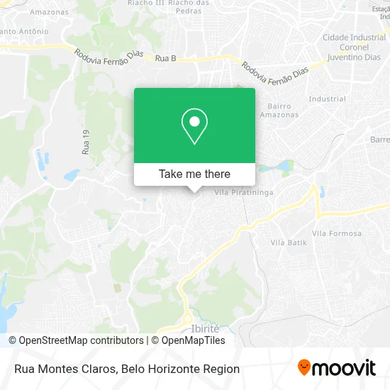 Rua Montes Claros map