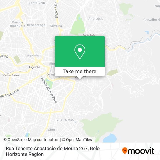 Mapa Rua Tenente Anastácio de Moura 267