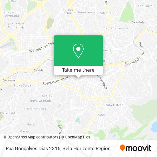 Mapa Rua Gonçalves Dias 2316