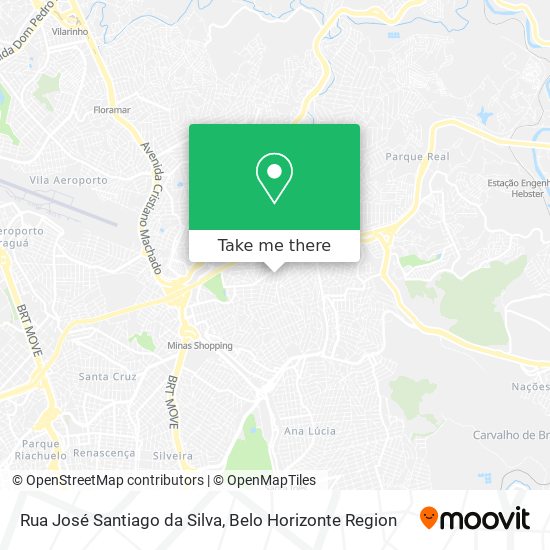 Rua José Santiago da Silva map