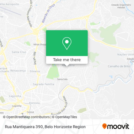 Rua Mantiqueira 390 map