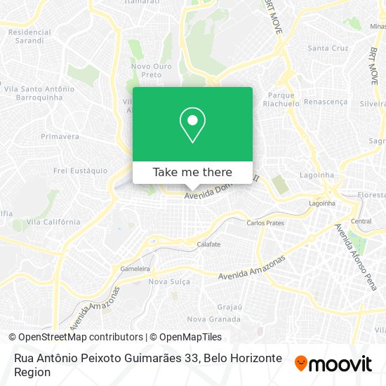 Rua Antônio Peixoto Guimarães 33 map