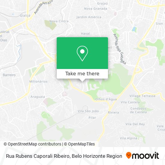 Mapa Rua Rubens Caporali Ribeiro