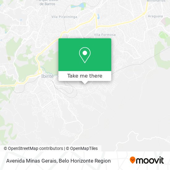 Avenida Minas Gerais map