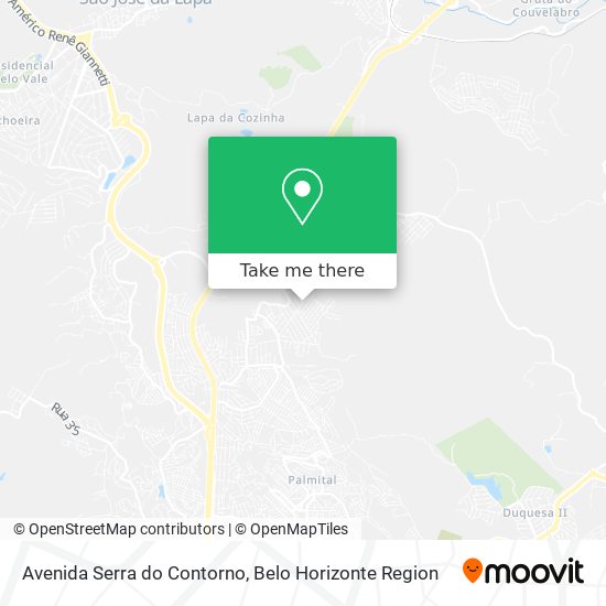 Avenida Serra do Contorno map