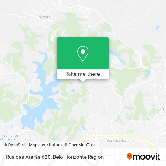Rua das Ararás 620 map