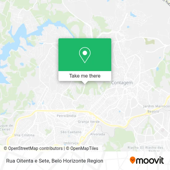 Rua Oitenta e Sete map