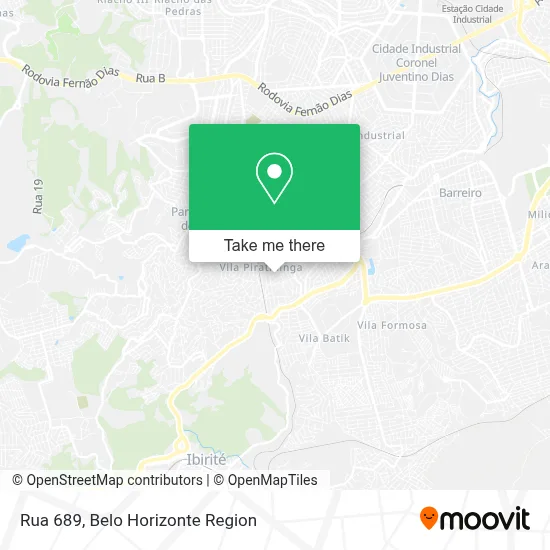 Rua 689 map