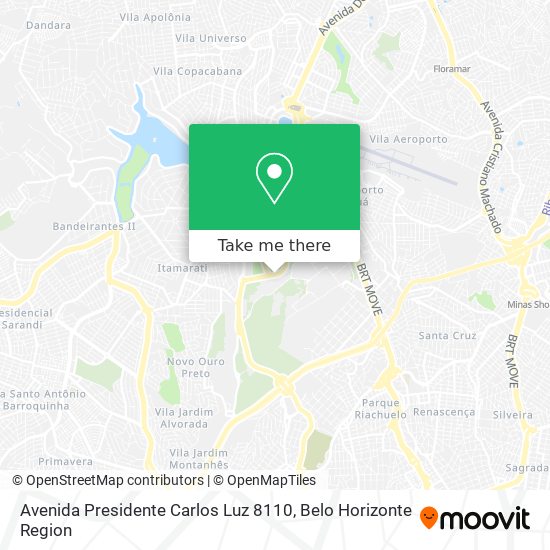 Avenida Presidente Carlos Luz 8110 map