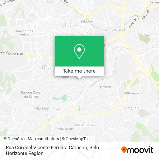 Rua Coronel Vicente Ferreira Carneiro map