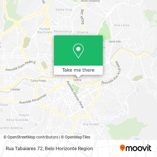 Rua Tabaiares 72 map
