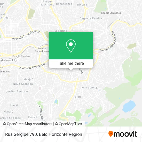Rua Sergipe 790 map