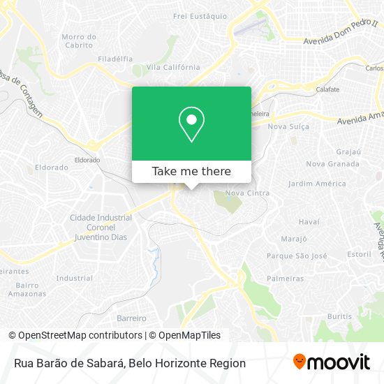 Rua Barão de Sabará map
